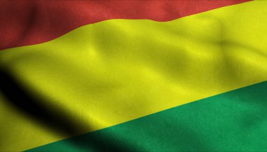 Bolivya sallama bayrağı 3D