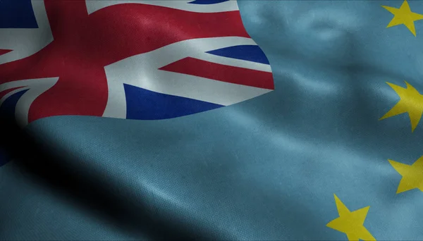 Тувалу Розмахуючи Прапором — стокове фото
