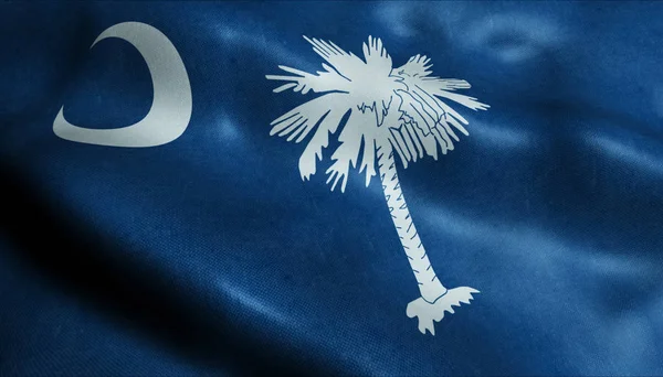 Staat Van South Carolina Vlag — Stockfoto