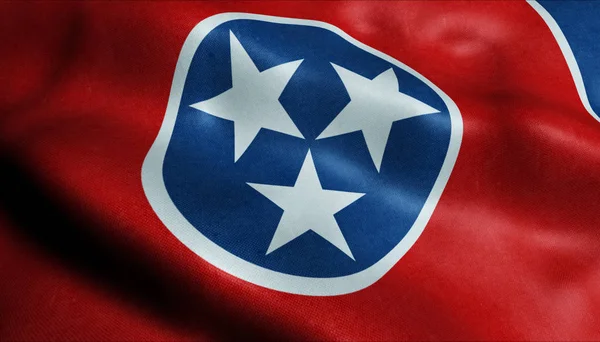 Bandeira Estado Tennessee — Fotografia de Stock