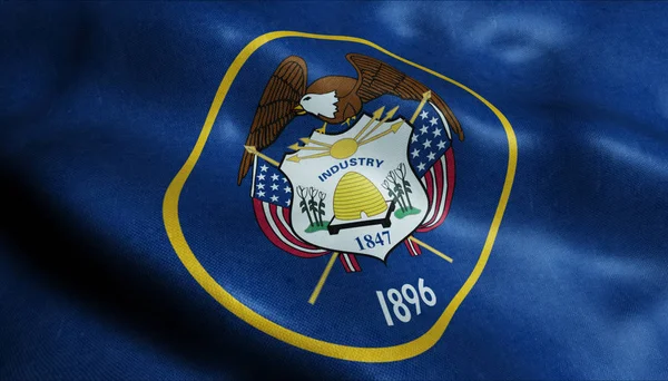 State Utah Flag — Stock Photo, Image