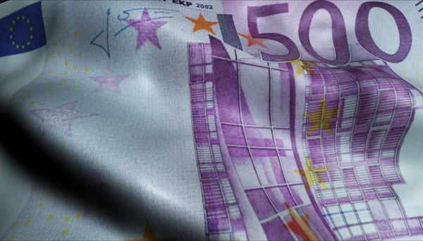 Crumpled Five Hundred Euro Bill Banknote Obverse — Stock Photo, Image