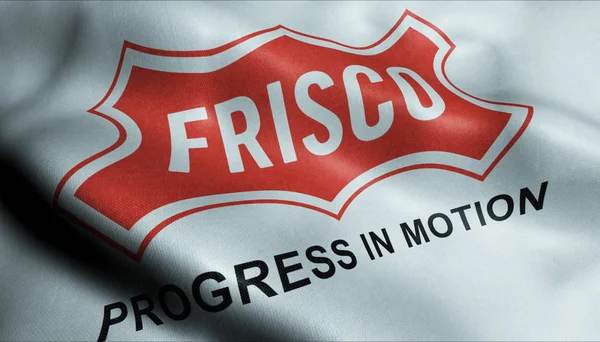 Frisco City Closeup Görünümü 3d Dalgalı Bayrak