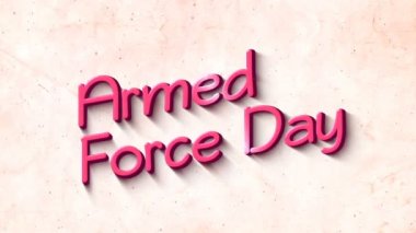 3d Metin Arka Planda Silahlı Kuvvetler Günü