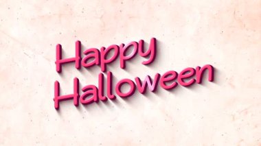 3d Metin Arka Plan Happy Halloween