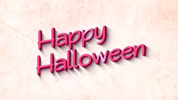 Feliz Halloween Fundo Texto — Vídeo de Stock