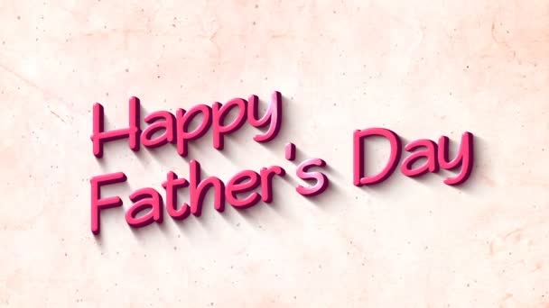 Happy Father Dat Texto Background — Vídeo de Stock