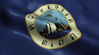 Rochester Usa Şehri Bayrağı Kusursuz Dalgalanma Animasyonu