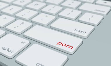 Porno kelime anahtarlı bilgisayar klavyesi