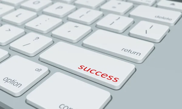 Computer Keyboard Success Word Key — Stock Photo, Image