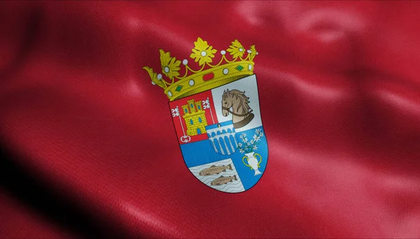 Ilustración Una Bandera Segovia España — Foto de Stock