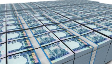 Afganistan 'da 500 Banknotun 3D Görünümü