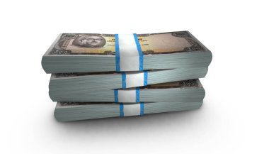 1000 Bangladeş Taka Money 'nin 3D Yığını