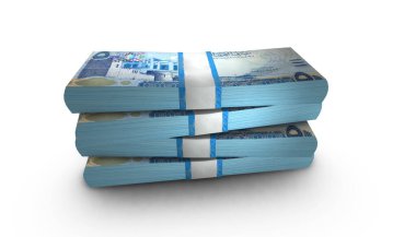 3 boyutlu yığın 5 Bahreyn Dinar Parası
