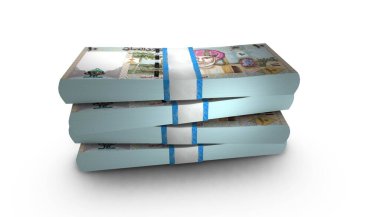 10 Umman Riyali Parasının 3 Boyutlu Banknotu