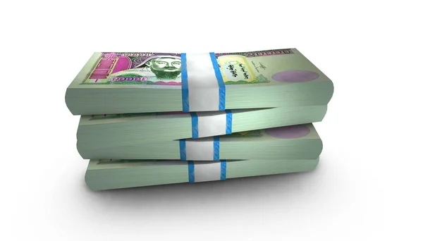3Dスタック紙幣2万モンゴル Tugrik Money — ストック写真