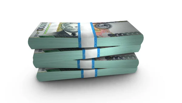 Stack Bankjegy 100000 Laosz Kip Money — Stock Fotó