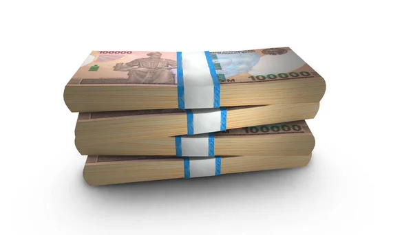 Stack Bankjegy 100000 Üzbegisztán Som Money — Stock Fotó