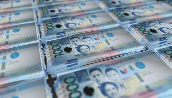 Üç boyutlu 1000 Filipinli Kişi Para Banknotu
