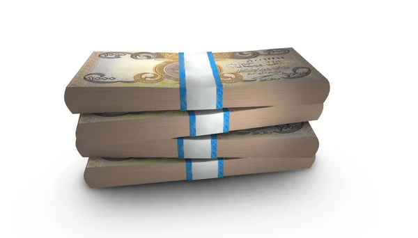 Stack Bankjegy 1000 Dinár Iraki Pénzből — Stock Fotó