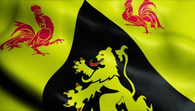 El sallayan Belçika Provinc 'inin 3B Görüntü