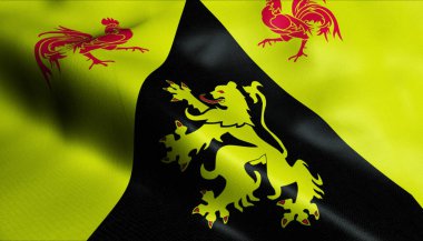 El sallayan Belçika Provinc 'inin 3B Görüntü