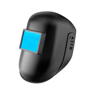 Beyaz bir arka plan üzerinde kaynak maskesi. Vektör çizim.