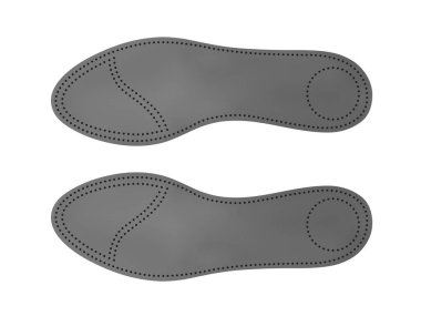 Beyaz bir arka plan üzerinde ortotik tabanlık. Vektör çizim.