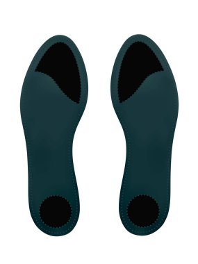 Beyaz bir arka plan üzerinde ortotik tabanlık. Vektör çizim.