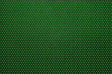 Siyah demir net arkasında yeşil arka plan.