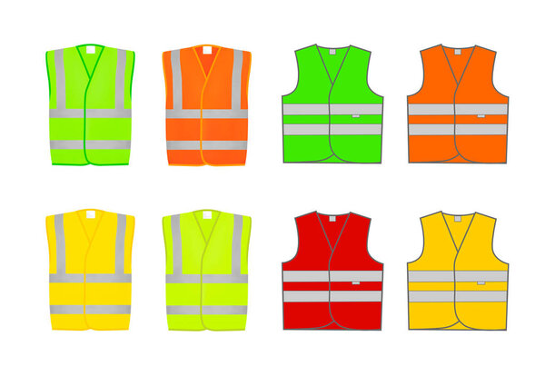 Signal vest.Vector illustration.