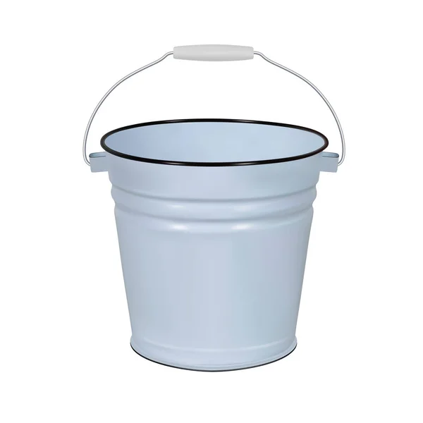 Smalto Bucket Vector Illustrazione — Vettoriale Stock