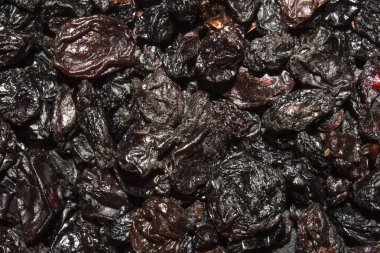 Kuru üzüm veya kuru üzüm. Arka plan kuru üzüm.