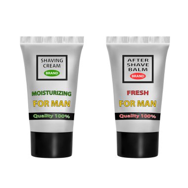 Tıraş takımı. Vektör çizim.