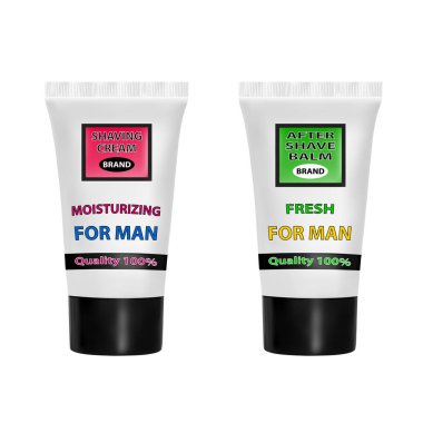 Tıraş takımı. Vektör çizim.