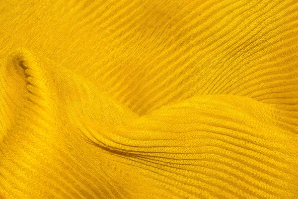 Yellow Corrugated Fabric Background Yellow Corrugated Fabric Texture — Stock Photo, Image