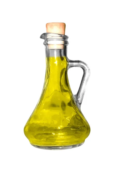 Glass Bulb Yellow Substance Isolated White Background — Stock Photo, Image
