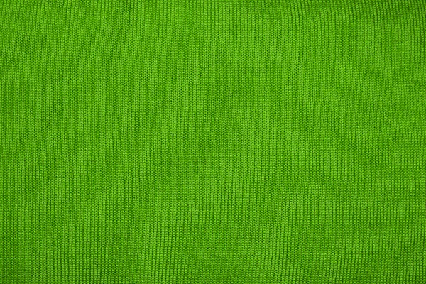 Sfondo Intrecciato Lana Verde Trama Tessuto Intrecciato Verde — Foto Stock