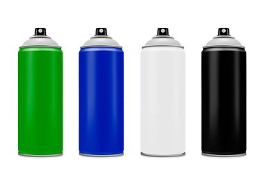 Sprey boya ile. Sprey boya. Vektör çizim.