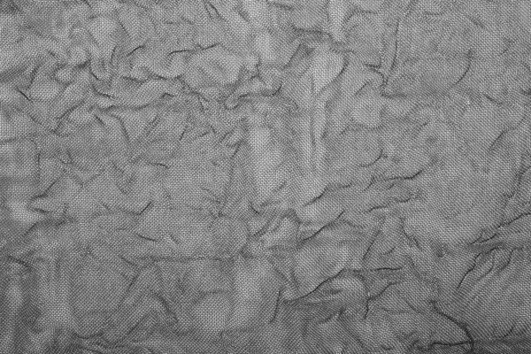Szürke Ráncos Textúrája Szövet Háló — Stock Fotó