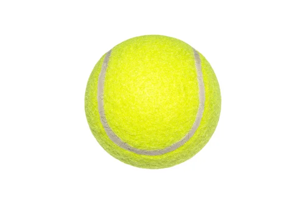 Tennis Boll Isolerad Vit Bakgrund — Stockfoto