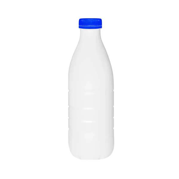 Пластиковая Бутылка Молока Кефира Векторе Белом Фоне — стоковый вектор