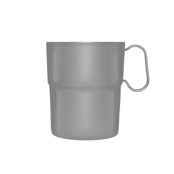 Tasse Plastique Dans Vecteur — Image vectorielle