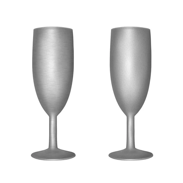 Vasos Para Bebidas Vidrio Esmerilado Vector — Vector de stock