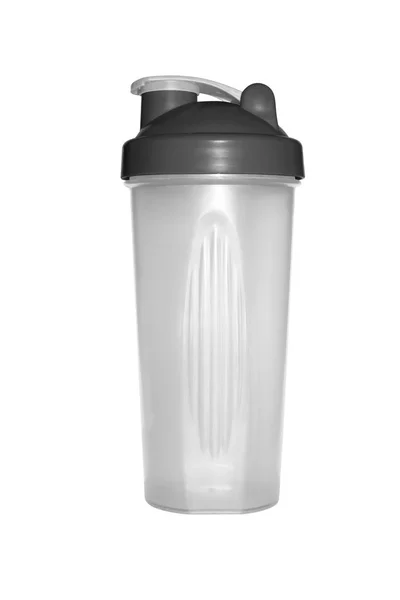 Plast Cocktail Shaker Vit Bakgrund — Stockfoto