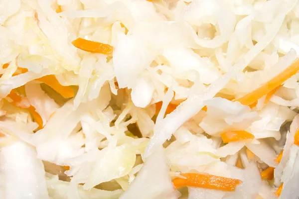 Hintergrund Sauerkraut Die Konsistenz Des Sauerkrauts — Stockfoto