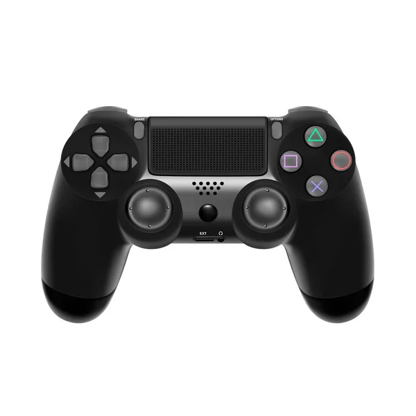 Gamepad Console Game Game Controller Isolated White Background Vector Illustration — Stock Vector