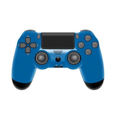 Gamepad oyun konsolu için. Beyaz arka plan üzerinde izole oyun kumandası.