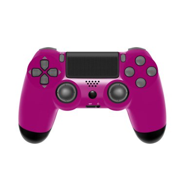 Gamepad oyun konsolu için. Beyaz arka plan üzerinde izole oyun kumandası.