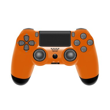 Gamepad oyun konsolu için. Beyaz arka plan üzerinde izole oyun kumandası.